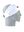 A white athletic headband with a gold and maroon 'W' Washington Commanders logo on the forehead, displayed on a gray mannequin head in profile against a white background
