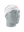 A white athletic headband with a white with red outline 'ny' New York Giants logo on the front, displayed on a gray mannequin head against a white background.