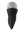 A black face mask scarf with a Chicago Bears logo on the right cheek, displayed on a gray mannequin head against a white background.
