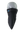 A black face mask scarf with a Detroit Lions logo on the right cheek, displayed on a gray mannequin head against a white background.