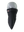 A black face mask scarf with a Kansas City Chiefs logo on the right cheek, displayed on a gray mannequin head against a white background.
