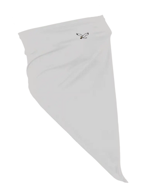 A grey flip scarf featuring a Eagles logo, displayed on a clean white background.