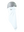 A white flip scarf featuring the classic Philadelphia Eagles logo on the right cheek, displayed on a clean white background.
