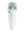 A white face mask scarf with a New Orleans Saints logo on the right cheek, displayed on a gray mannequin head against a white background.