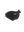 Black face mask with a Jets logo on a white background