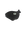 Black face mask with a Packers logo on a white background