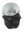 Black face mask with a Falcons logo on a white background
