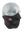 Black face mask with a Browns logo on a white background