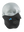 Black face mask with a Lions logo on a white background