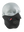 Black face mask with a Texans logo on a white background
