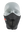 Black face mask with a Browns logo on a white background