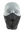 Black face mask with a Eagles logo on a white background