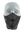 Black face mask with a Seahawks logo on a white background