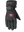A single black lofted winter glove shown flat against a solid white background, featuring the San Francisco 49ers logo on the back of the hand.