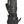 Image of back of hand of heattouch hellfire mitt in black with button illuminated red