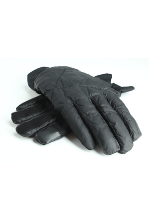 solarsphere ace glove in black color option with one glove palm side up laying flat with one glove palm side down laying on top of the other