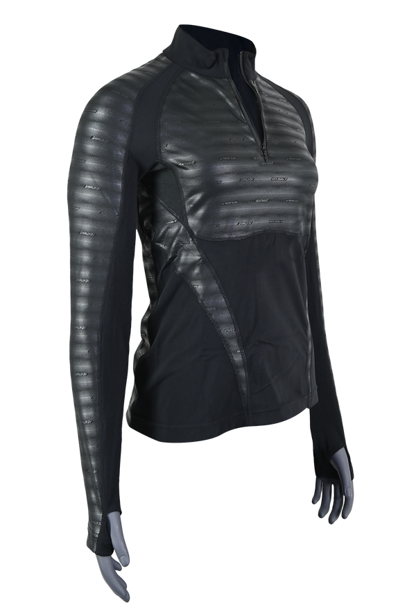 Womens Heatwave™ Body Mapped Base Layer Long Sleeve ¼ Zip Mock Neck Top