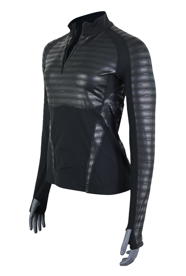 Womens Heatwave™ Body Mapped Base Layer Long Sleeve ¼ Zip Mock Neck Top