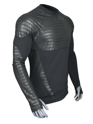 Mens Heatwave Mapped Base Layer Long Sleeve Crew Top