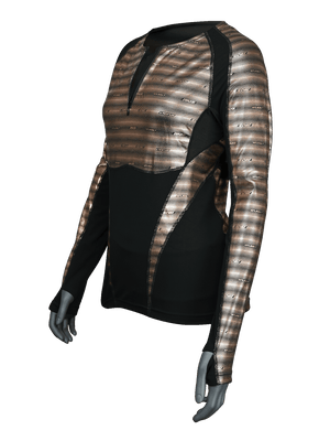 Women's Heatwave Mapped Base Layer Long Sleeve 1/4 Zip Top