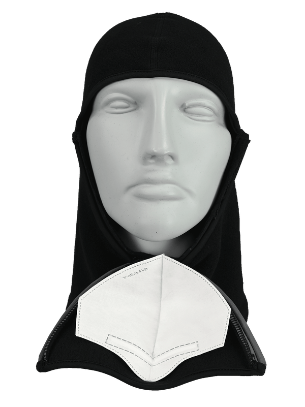 Seirus BIO Masque Filter in mask folded down